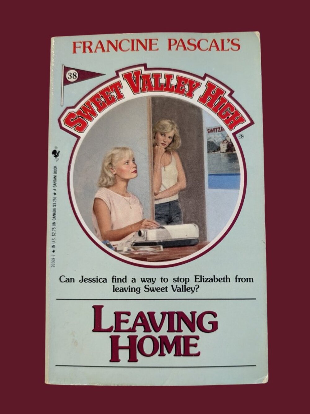 5/$20 Sweet Valley High #38 Leaving Home Vintage 1987 Bantam Paperback